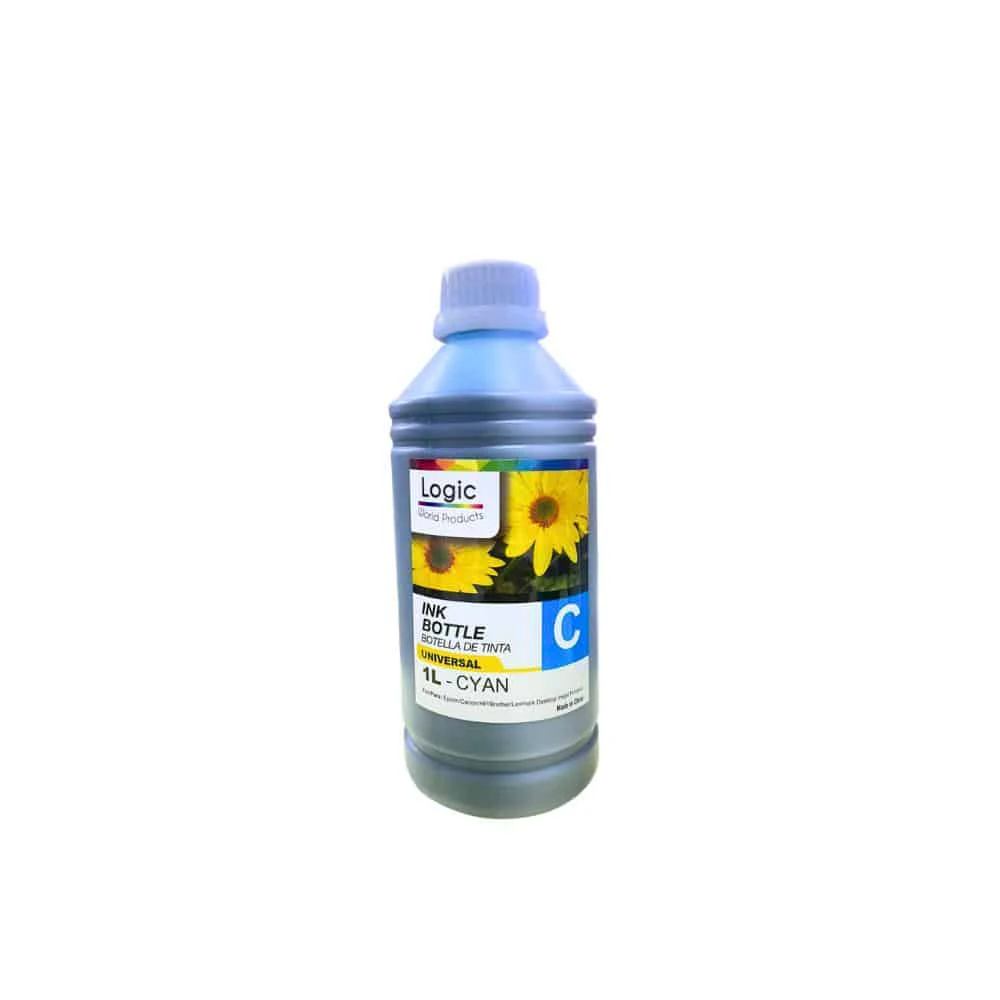 Tinta Genérica LOGIC CYAN de 1L: El secreto Impresionante para un ahorro extremo y calidad increíble