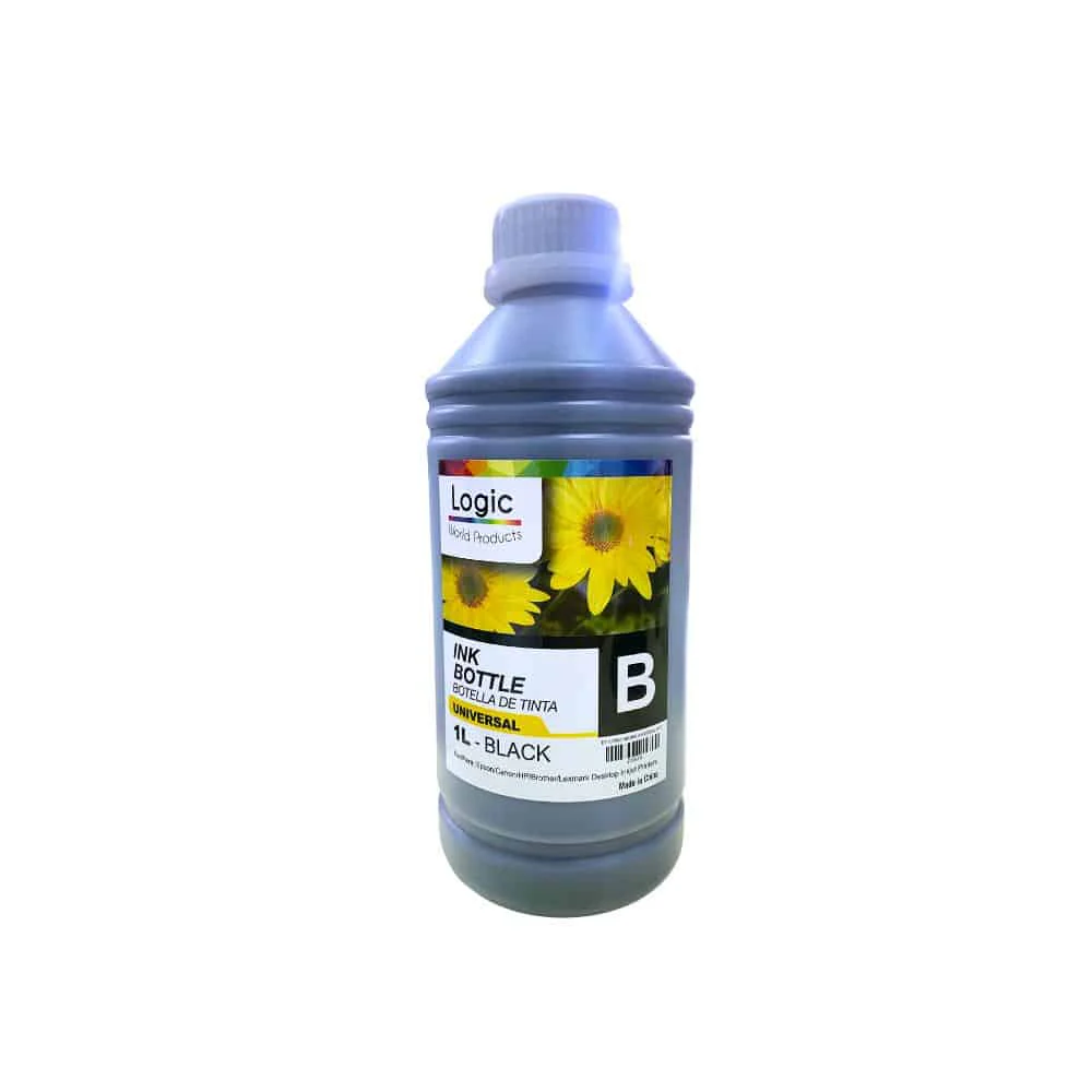 Tinta Genérica LOGIC BLACK de 1L: El secreto Impresionante para un ahorro extremo y calidad increíble