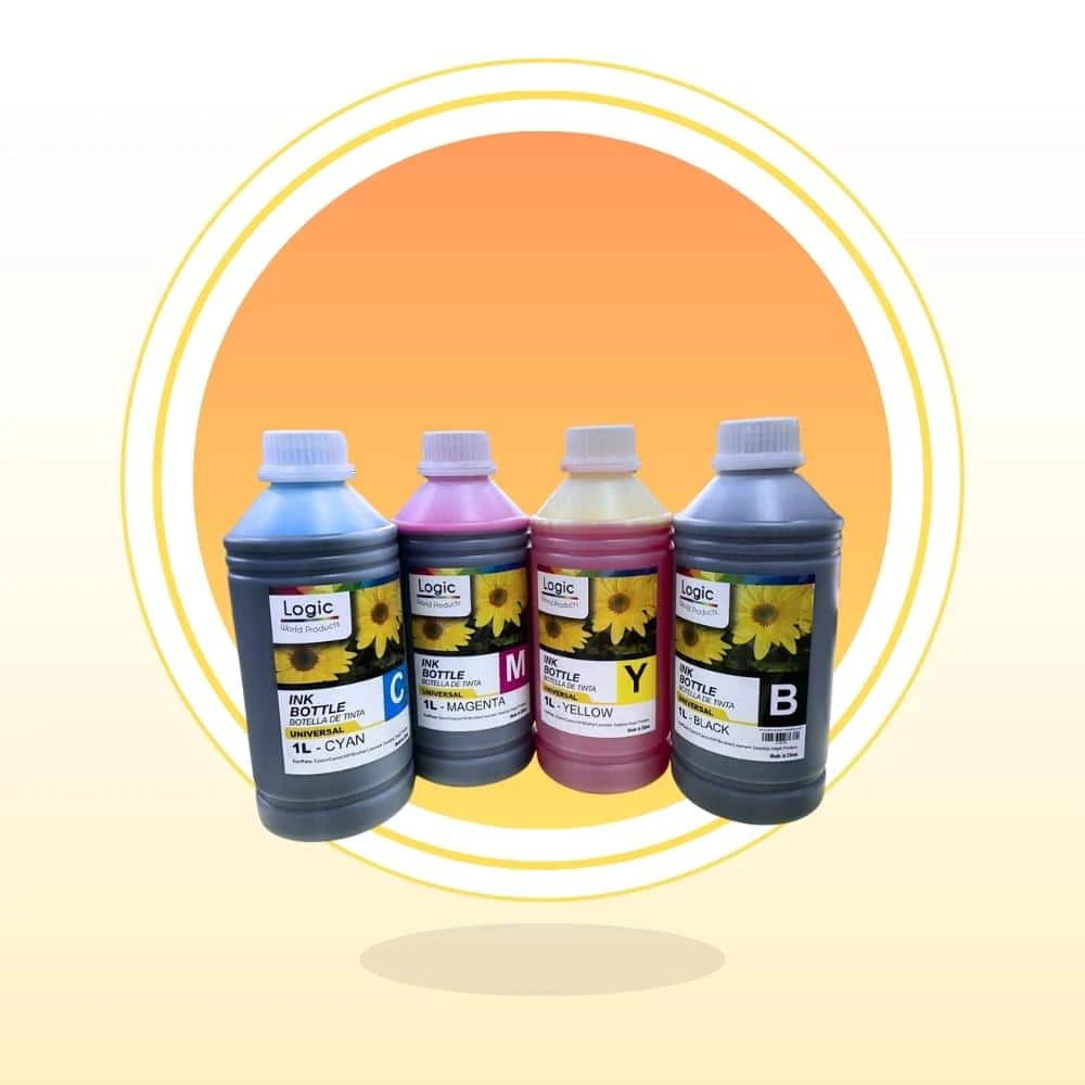 1 Pack De Tintas Genéricas de 1L Logic CMYK: Para Impresoras Increíbles