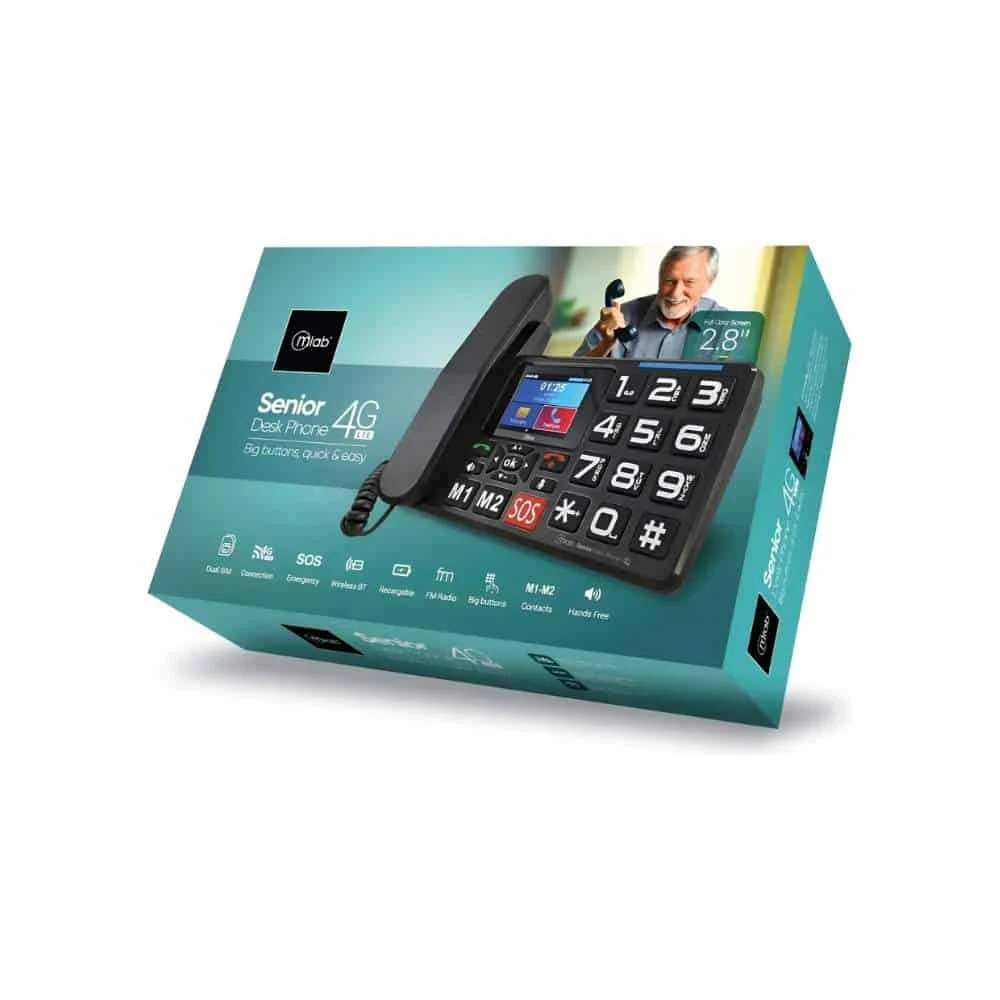 Teléfono Increíble Senior Inalámbrico 4G Mlab: Seguridad Total y Conexión 9440