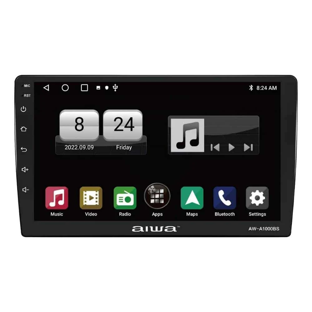 Radio Auto 2 Din Android Touch HD de 10'' Aiwa AW-A1000BS Increíble
