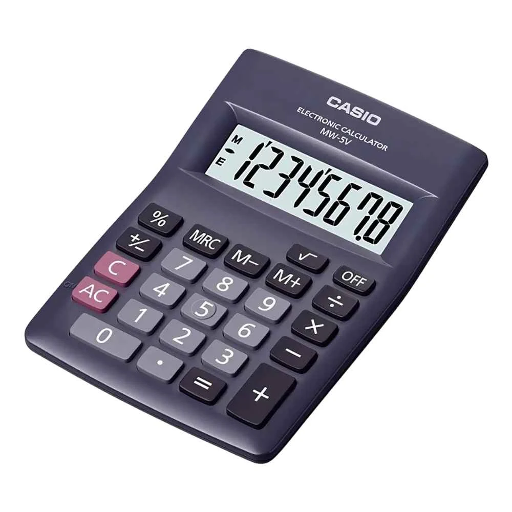 Calculadora Portátil Casio MW-5V: Increíble e Imprescindible para un Cálculo Infalible y Rápido