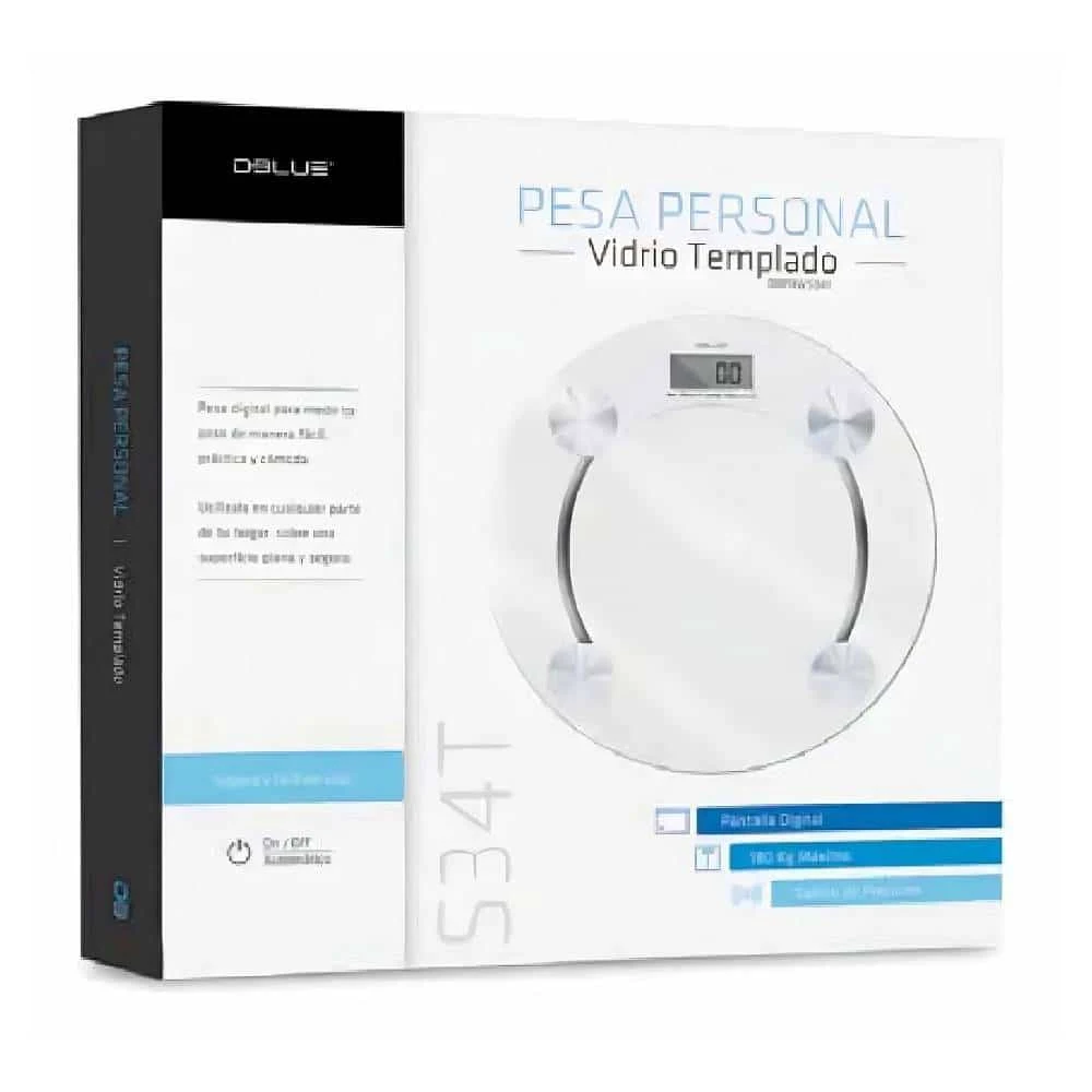 Pesa Digital De Vidrio Templado 180 KG: Increíble Control de Peso Preciso