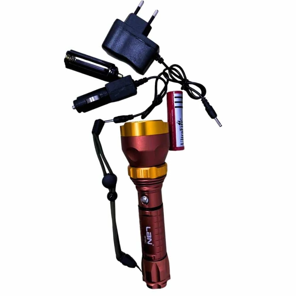 1 Increíble Linterna Portátil LED LBN Recargable Waterproof Colors