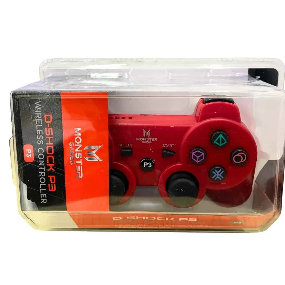 Joystick Monster Game D-shock P3 Increíble Rojo