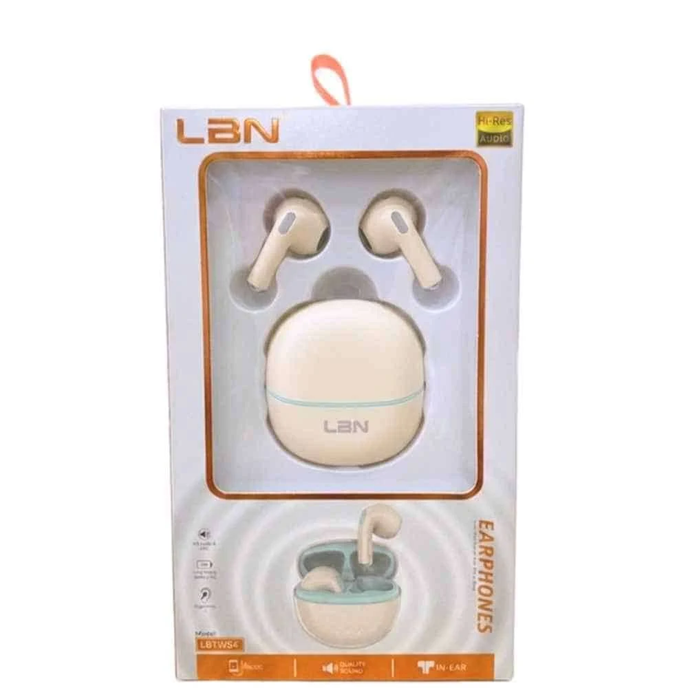 Audífonos Inalámbricos LBN LBTWS4 Beige: Increíble Sonido y Comodidad