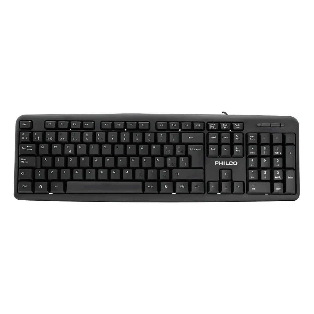 teclado usb slim keuboard philco k51up negro. increible
