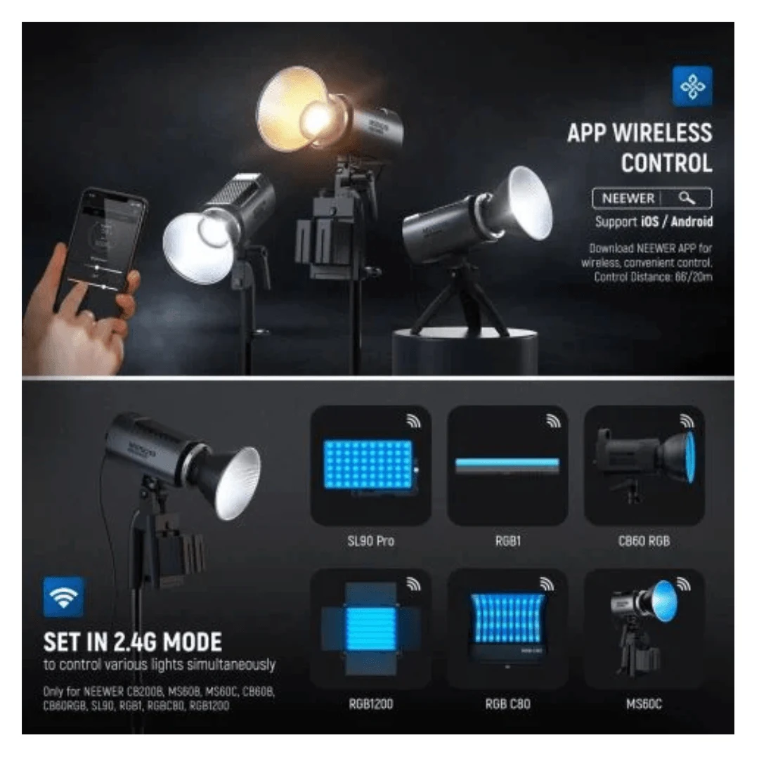 Luz Led Neewer Ms150b Mini Bicolor Video Light. INCREIBLE