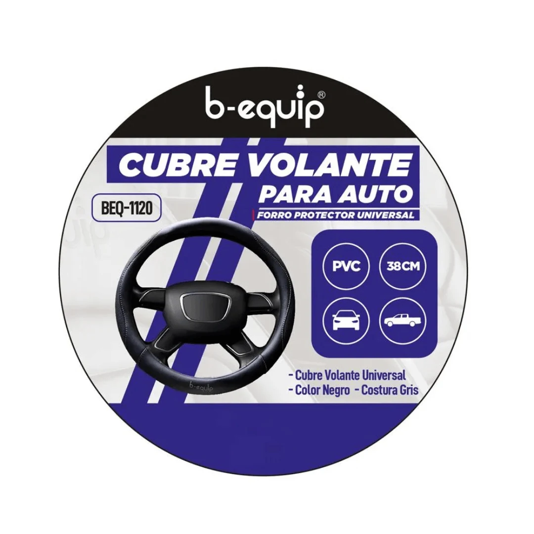 Cubre Volante Para Vehiculos B-equip Beq-1120 Negro. INCREIBLE