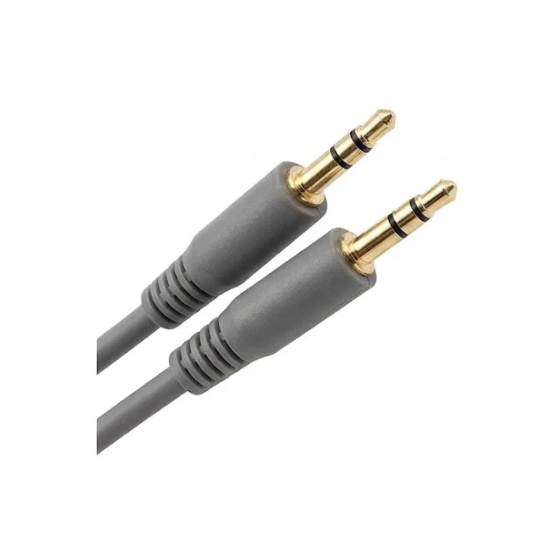 Cable Auxiliar Jack 35mm A Jack 35mm 1.5 Metros Gris. increible
