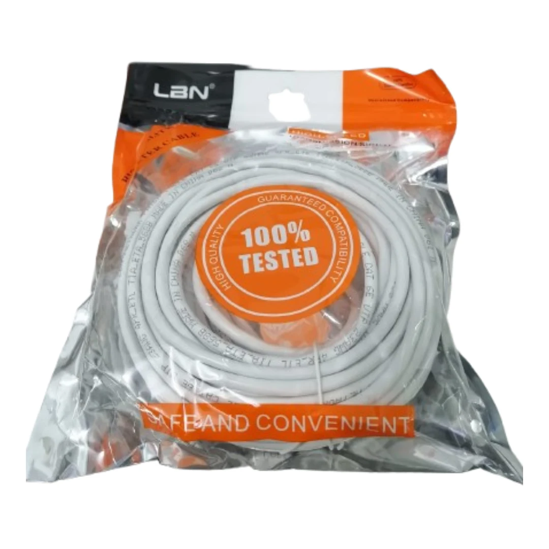 Cable De Red Lbn Cat.6-15 Metros Blanco High Speed. increible